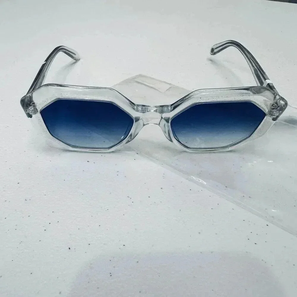 Garrett Leight Sunglasses Jaqueline Semi Flat Ultra Marine Gradient Iconic